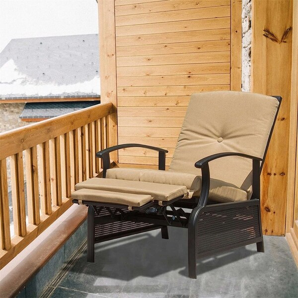 Patio Recliner Chair with Cushions