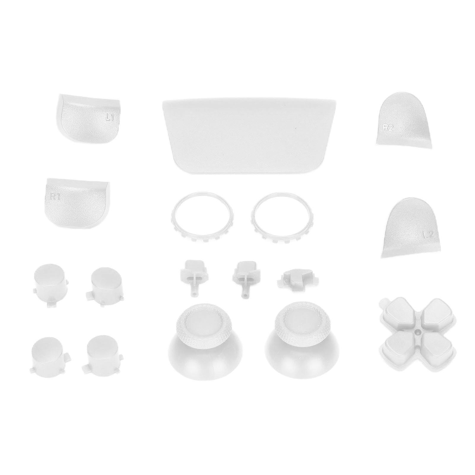 Replacement Buttons L2 R2 Full Buttons Set Replacement Button Repair Kit For Ps5 Controllerwhite