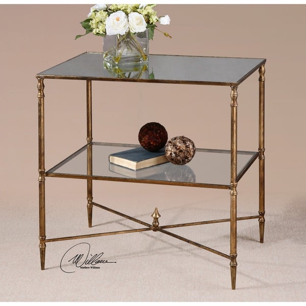 Uttermost Henzler Mirrored Glass Lamp Table