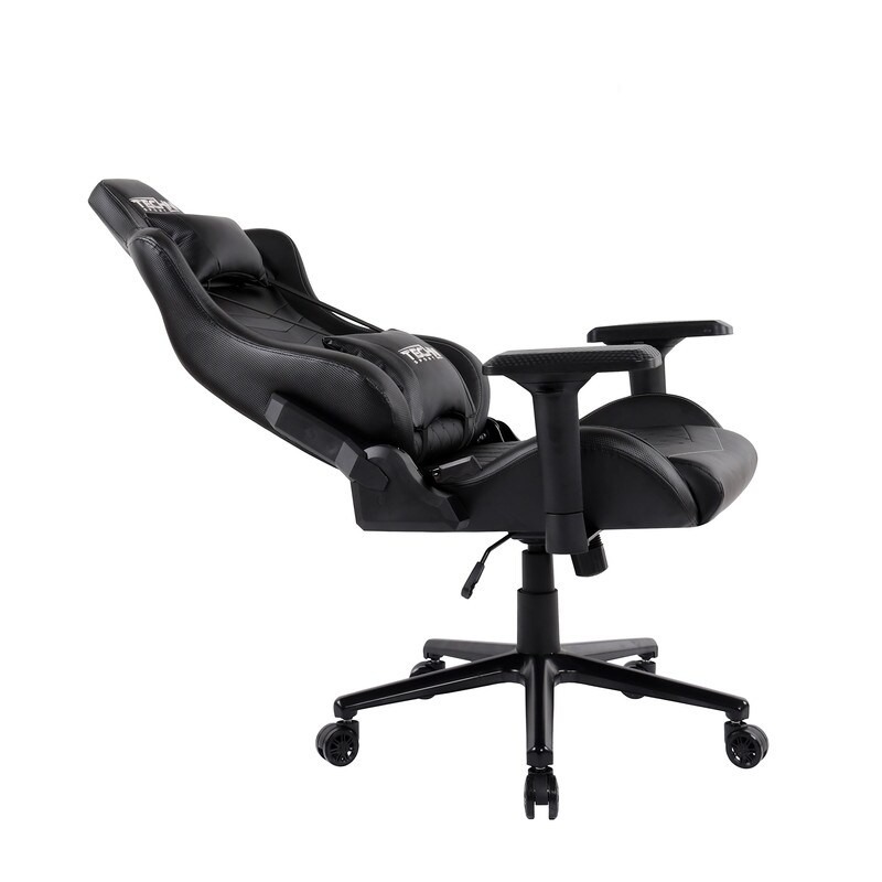 Ergonomic High Back Racer Style PC Gaming Chair  Adjustable Soft Lumbar and Neck Pillows included