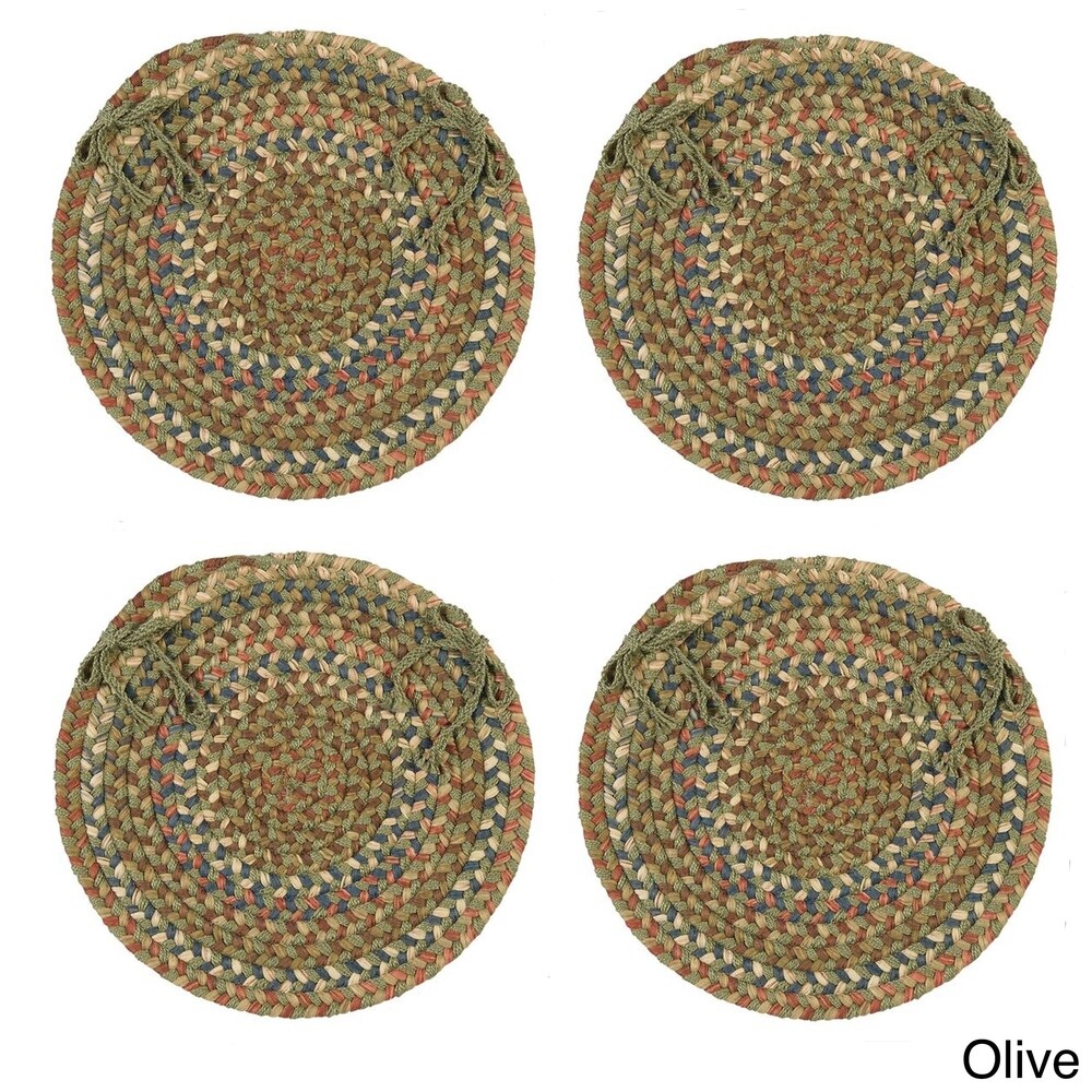 Cove Spacedye Multi Round Chair Pads (Set of 4)