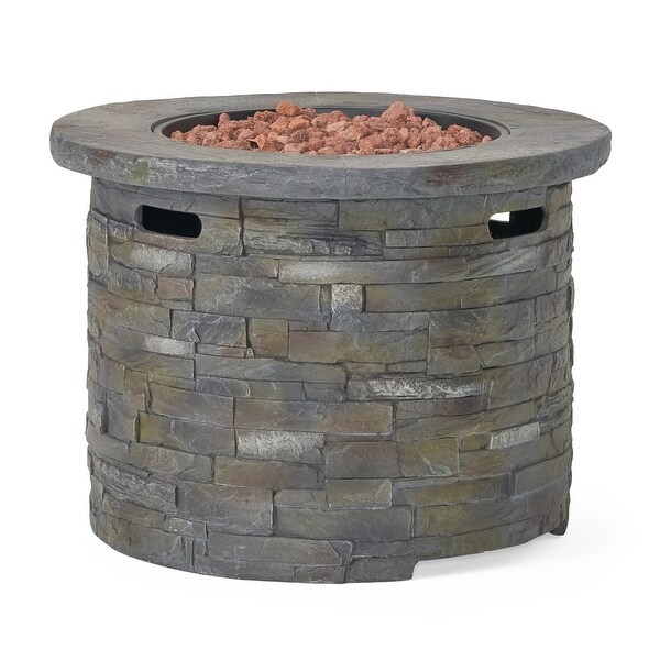 Glenwood Outdoor 5piece Wicker Aluminum Fire Pit Swivel Chat Set with Cushion by Christopher Knight Home