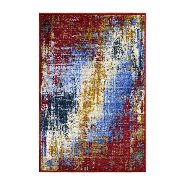 Contemporary Abstract Splatter Indoor Area Rug Or Runner Rug By Blue Nile Mills