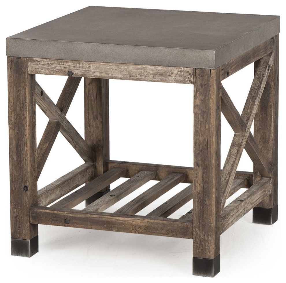 Lexi Side Table   Industrial   Side Tables And End Tables   by AED Luxury Home Decor  Houzz