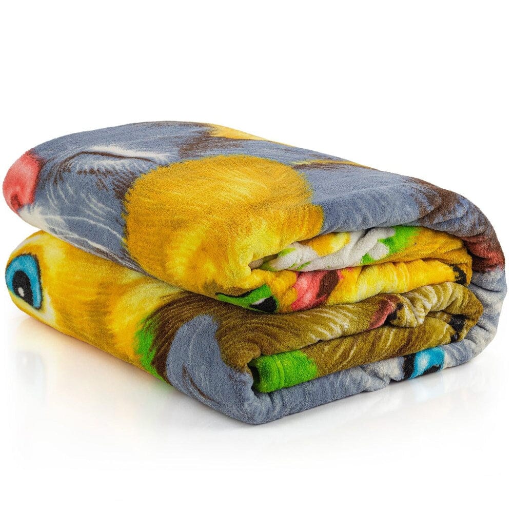 Cats Selfie Super Soft Full/Queen Size Plush Fleece Blanket