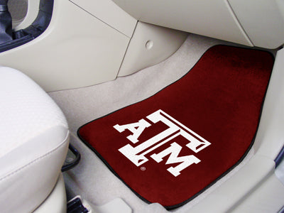 Texas AandM 2-pc Carpeted Car Mats 17