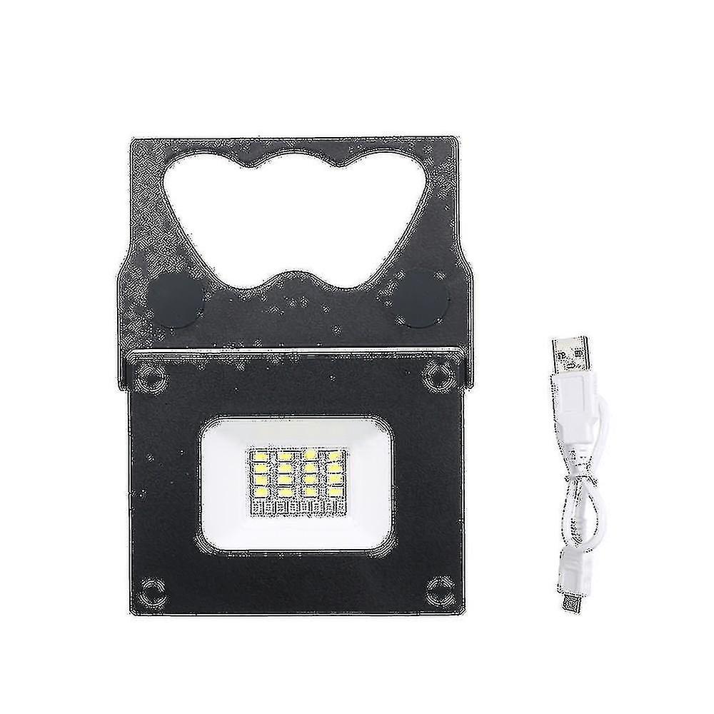 Portable Led Pocket Floodlight， Mini Power Bank High Bright For Outdoor Camping Hiking Emergency