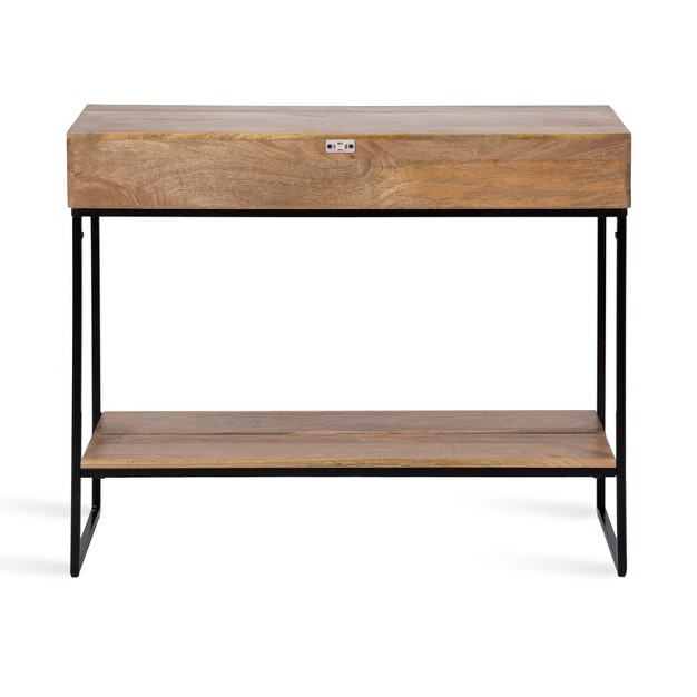 Kate And Laurel Quarles Rectangle Wood Console Table