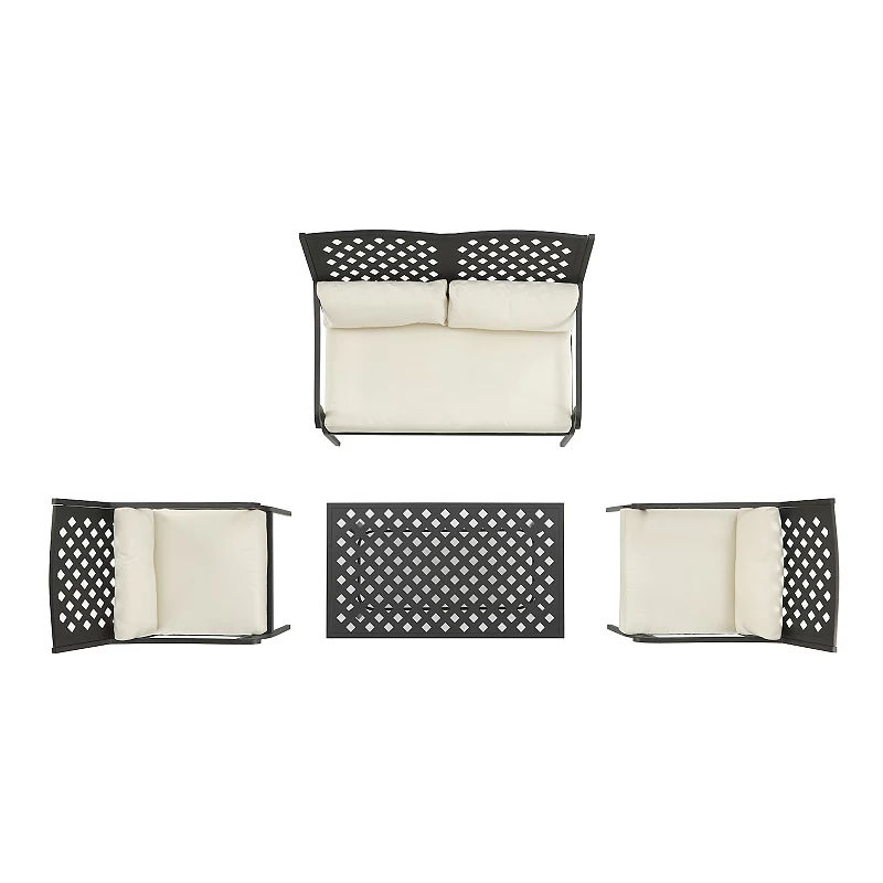 Crosley Alistair Patio Conversation 4-Piece Set