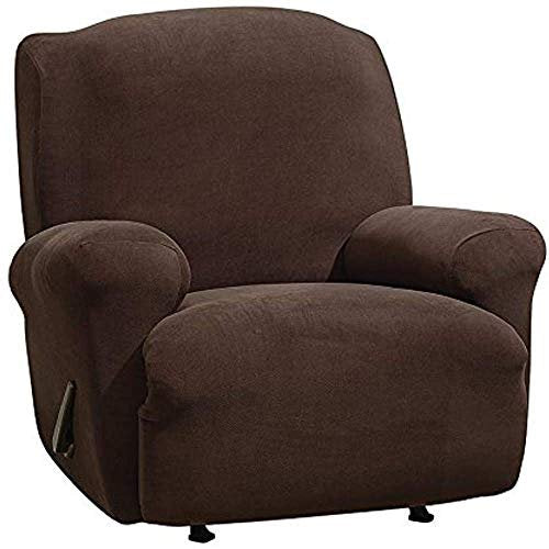 Stretch Morgan 1-Piece Recliner Furniture Cover, Chocolate