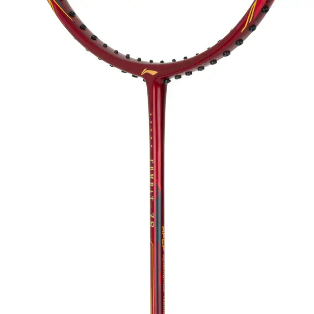 Li-Ning Combat Z8 Badminton Racket (Red/Black/Gold) - 80 Grams