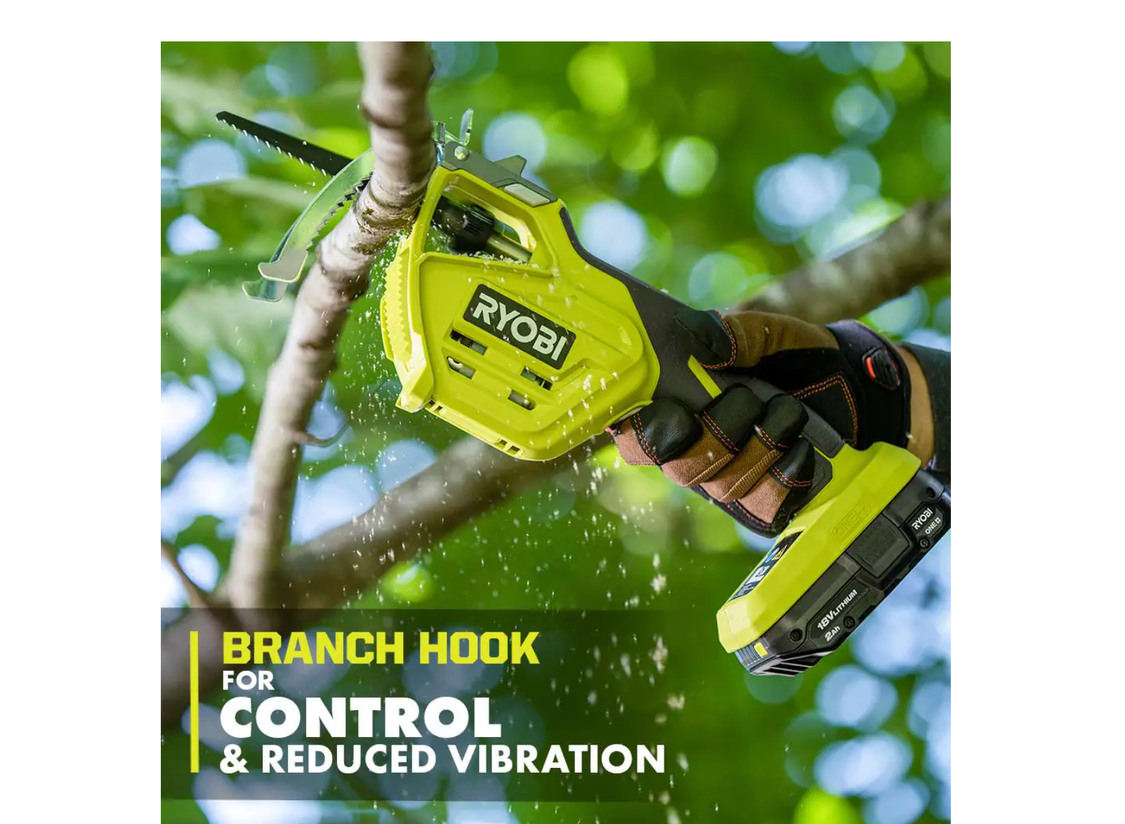 RYOBI P2503BTL ONE+ 18V Electric Cordless Pruning Reciprocating Saw (Tool Only)