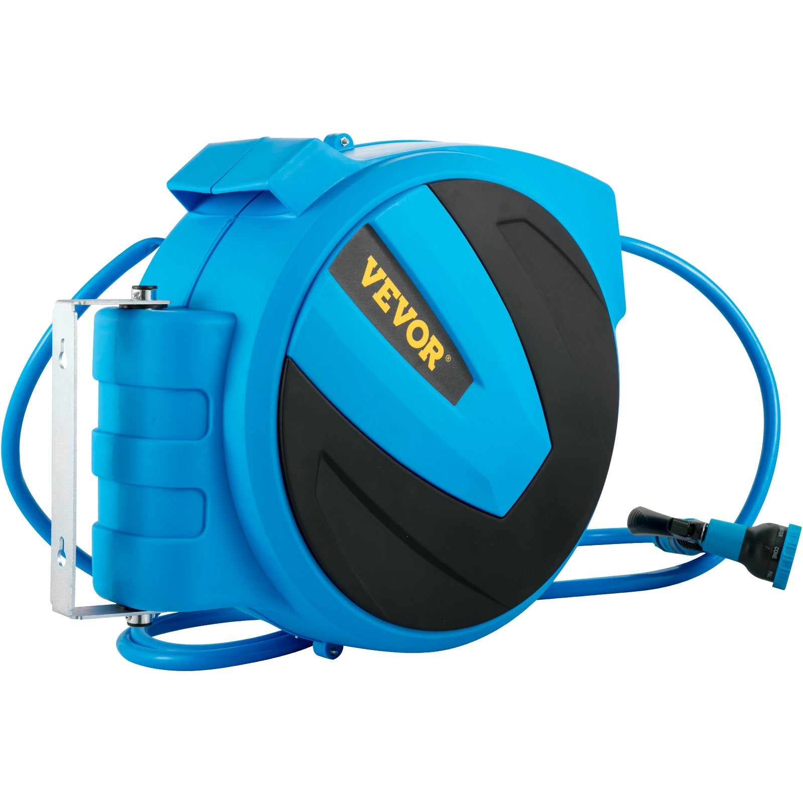 VEVOR Retractable Hose Reel - 1/2 Inch x 100 ft Automatic Rewind Water Hose with Any Length Lock