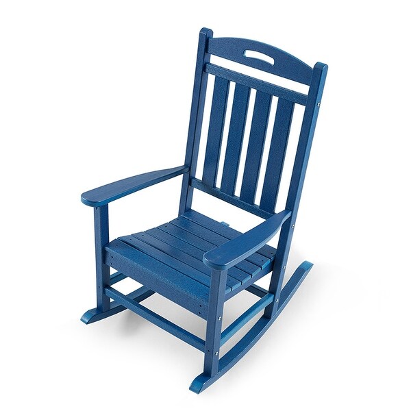 Polydun Outdoor Recycled Plastic Rocking Chair (Set of 2)