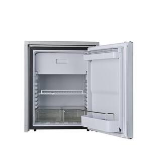 EQUATOR ADVANCED Appliances 18.7 in. 2.8 cu.ft. 12VDC RV Built-in Refrigerator wCompressor in Brushed Stainless RF 12-282