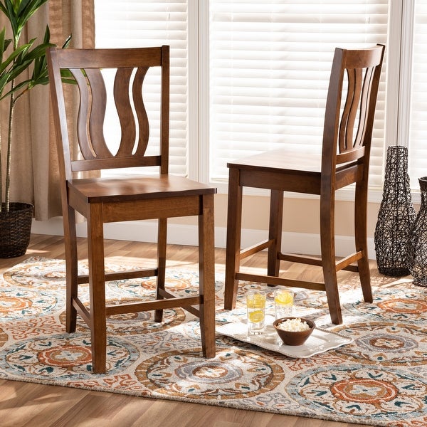 Fenton Modern and Contemporary Transitional 2-PC Counter Stool Set