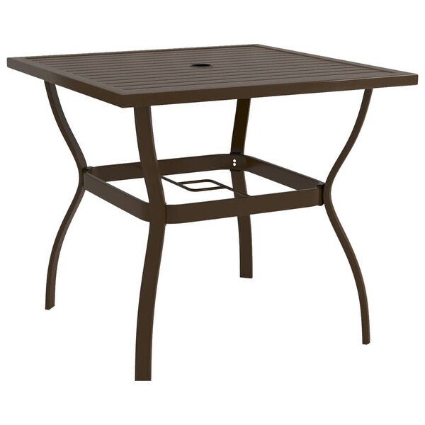 vidaXL Patio Table Brown 32.1