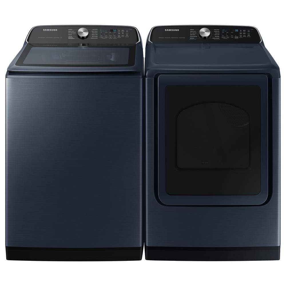  7.4 cu.ft. Smart vented Gas Dryer with Pet Care Dry and Steam Sanitize+ in Brushed Navy blue DVG54CG7150D