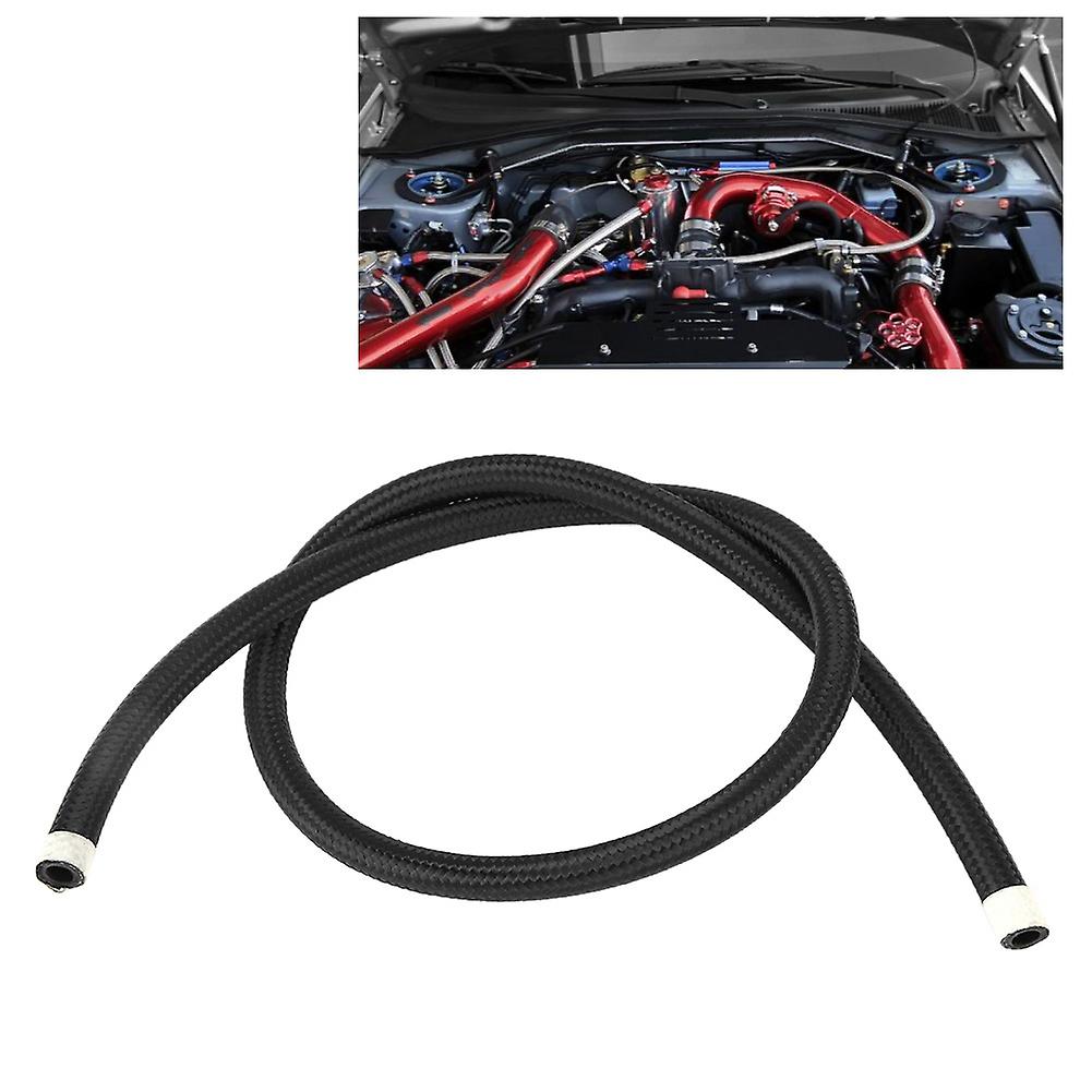 An6 Black Nylon Braided Oil Hose Fuel Line Accessory Replacement