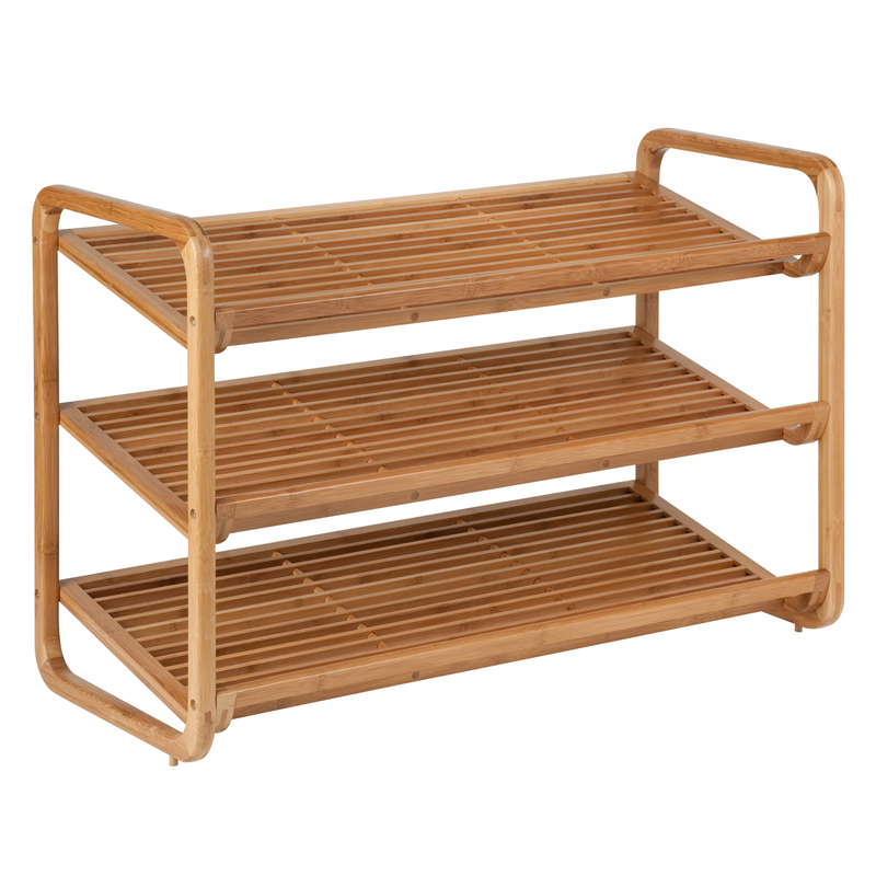 Honey-Can-Do 20 in. H X 13 in. W X 30 in. L Bamboo Shoe Rack