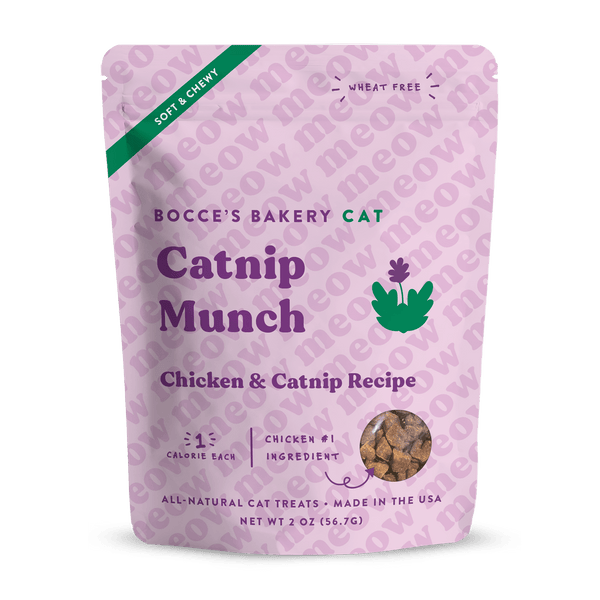 Bocces Bakery Catnip Munch Soft and Chewy Treats for Cats