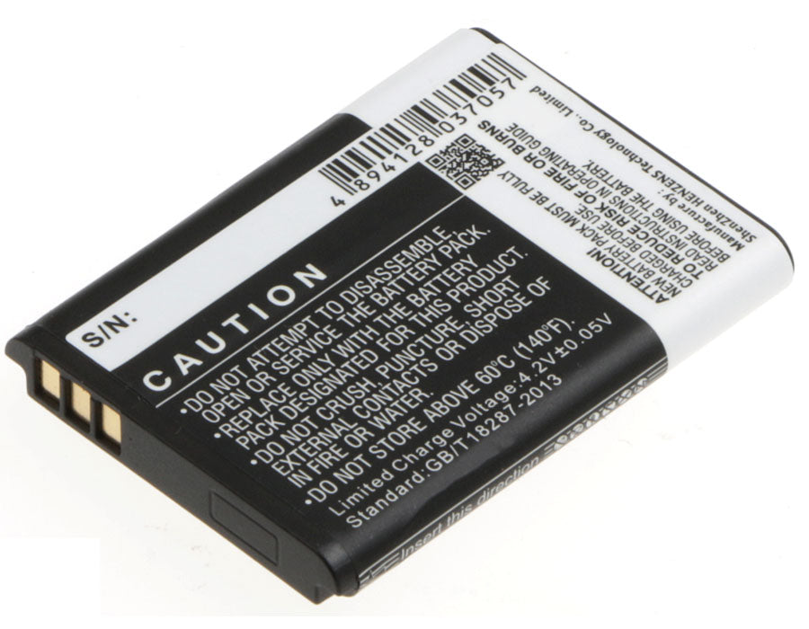 Alcatel One Touch S680 OTS680 Black GPS 900mAh Replacement Battery BatteryClerkcom GPS