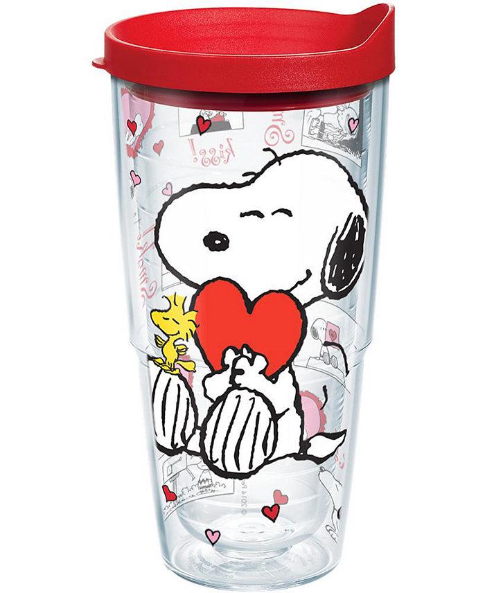 Tervis Tumbler Tervis Peanuts - Valentine's Day Made in USA Double Walled Insulated Tumbler Travel Cup Keeps Drinks Cold and Hot 24oz Classic