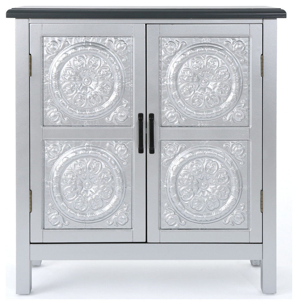 GDF Studio Aliana Shabby Painted Accent Cabinet   Traditional   Accent Chests And Cabinets   by GDFStudio  Houzz