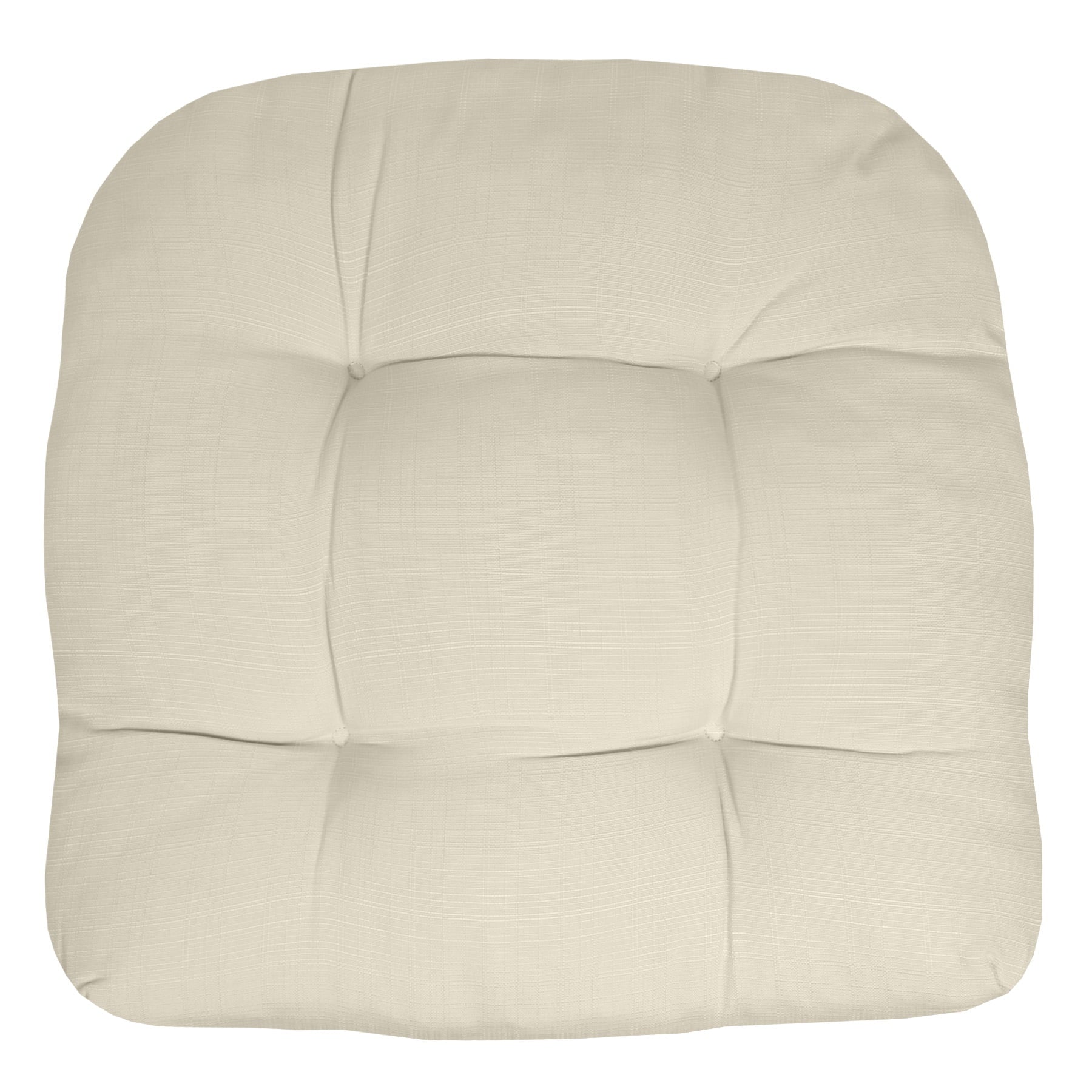 Indoor-Outdoor Reversible Patio Seat Cushion Pad 4 Pack - Cream 19