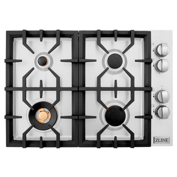 ZLINE Dropin Gas Stovetop with Gas Brass Burners