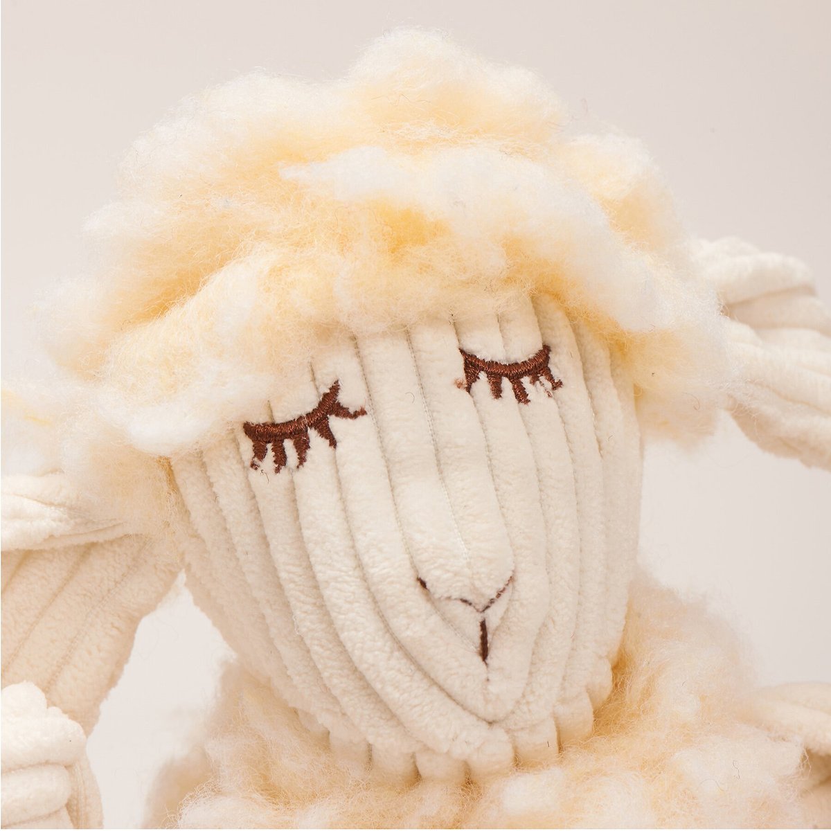 HuggleHounds HuggleFleece FlufferKnottie Louise the Lamb Dog Toy