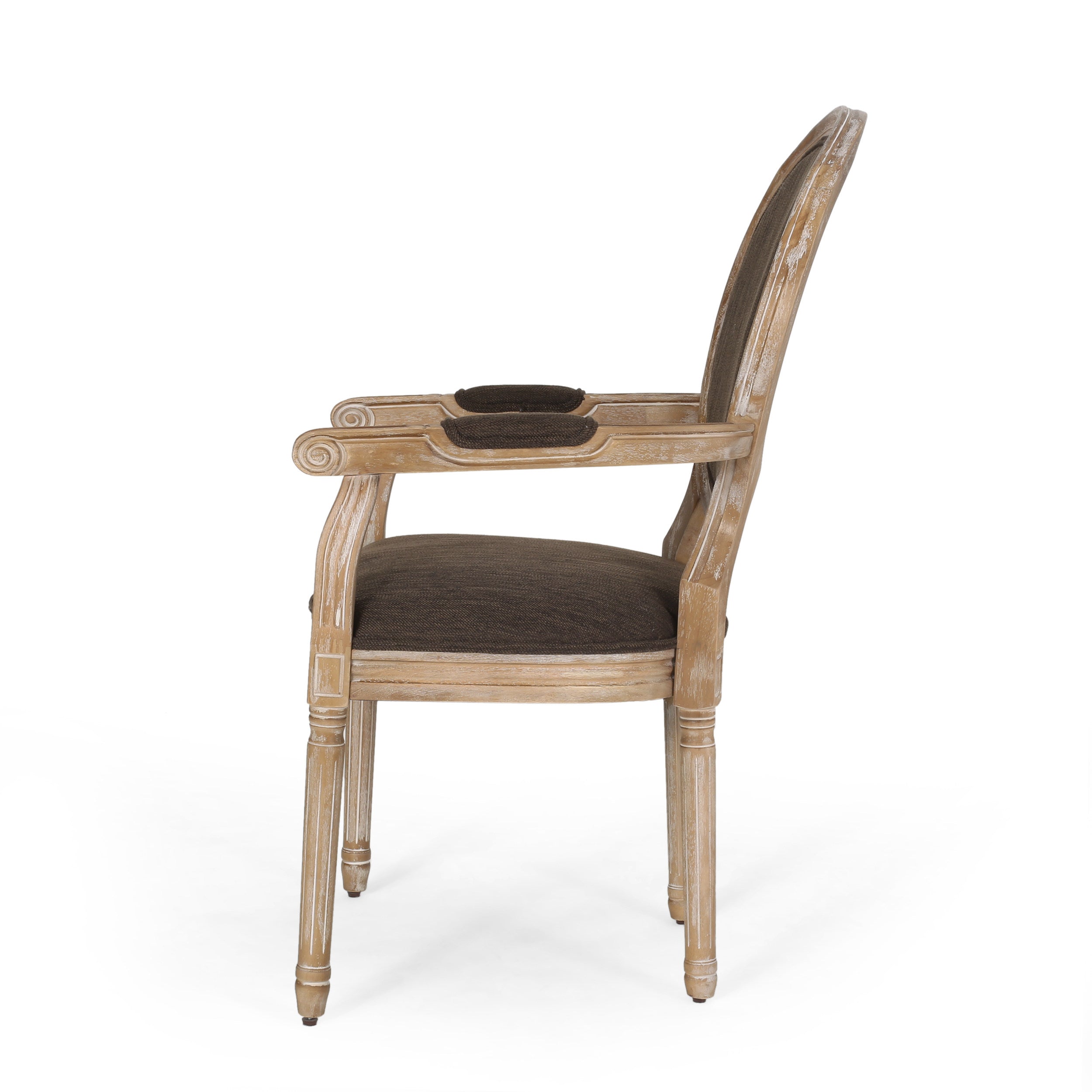 Aisenbrey French Country Wood Upholstered Dining Chair