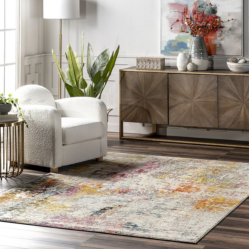 nuLOOM Cezanne Colorful Abstract Area Rug