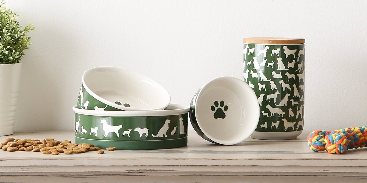 Bone Dry Show Set Dog Bowl