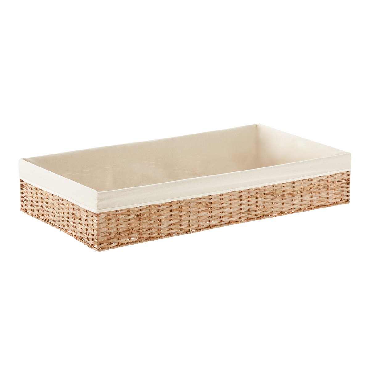 Rattan Montauk Long Storage Bin