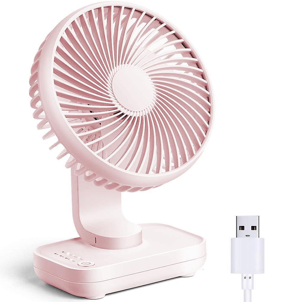 D606usb Rechargeable Desktop Fan - Cherry Blossom Powderhousehold Products