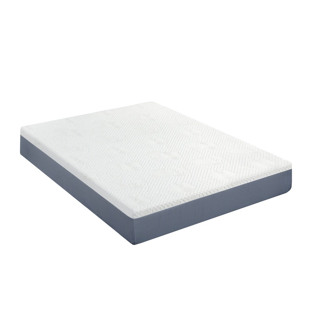 Sleeplanner 10 inch Comfort Gel Memory Foam Mattress  Gray