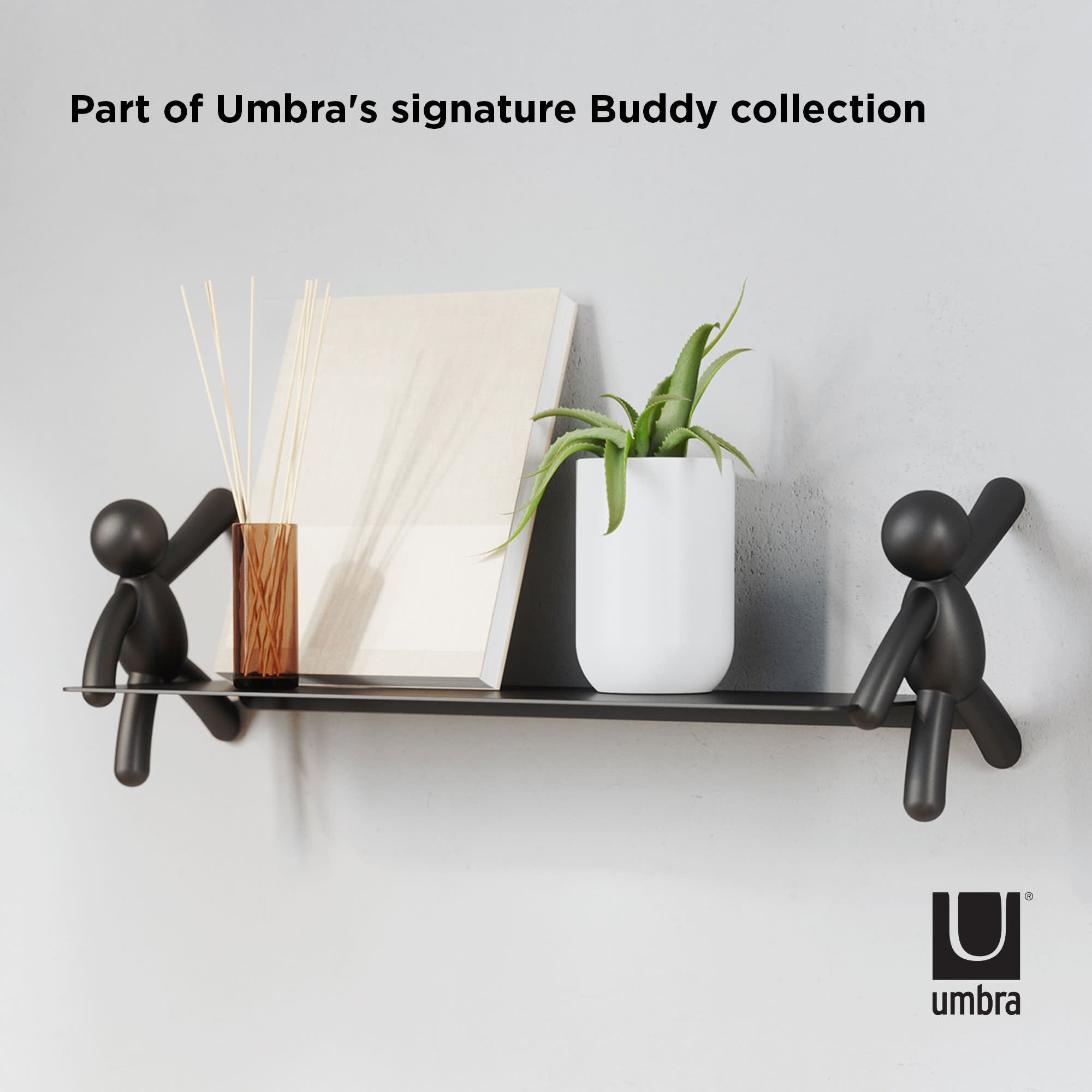 Umbra Buddy Single Floating Shelf Wall Mounted 18