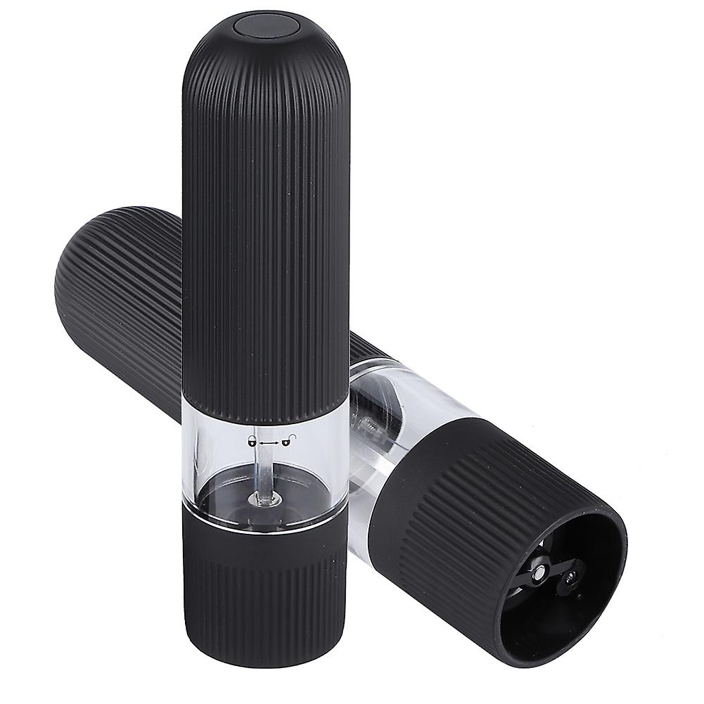 2pcs Black Pepper Grinder Household Portable Electric Coffee Mill Grinder For Kitchen