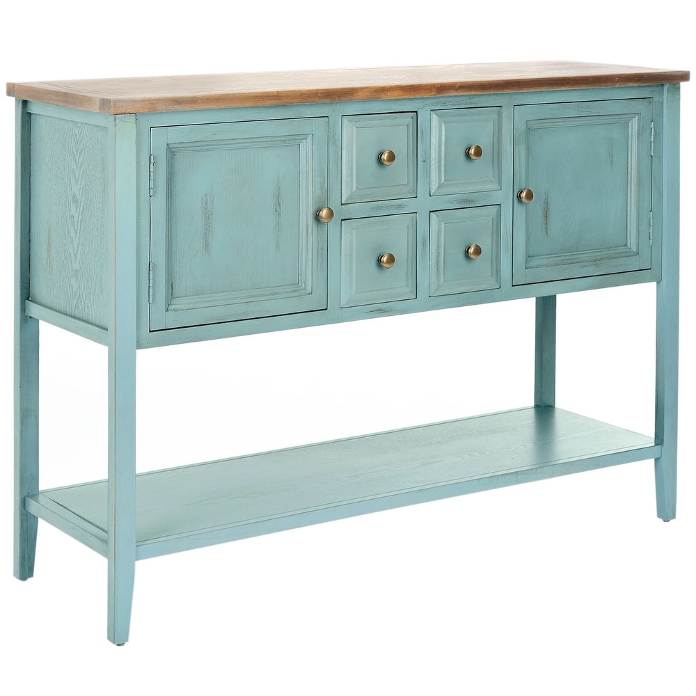 SAFAVIEH Brighton French Blue Finish Storage Sideboard   45.7\