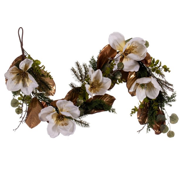 White Magnolia Garland
