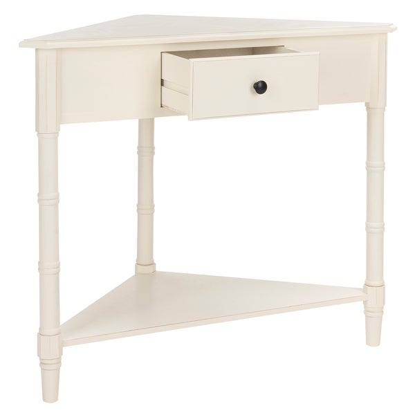 SAFAVIEH Gomez Cream 1-drawer Corner Table - 33.9