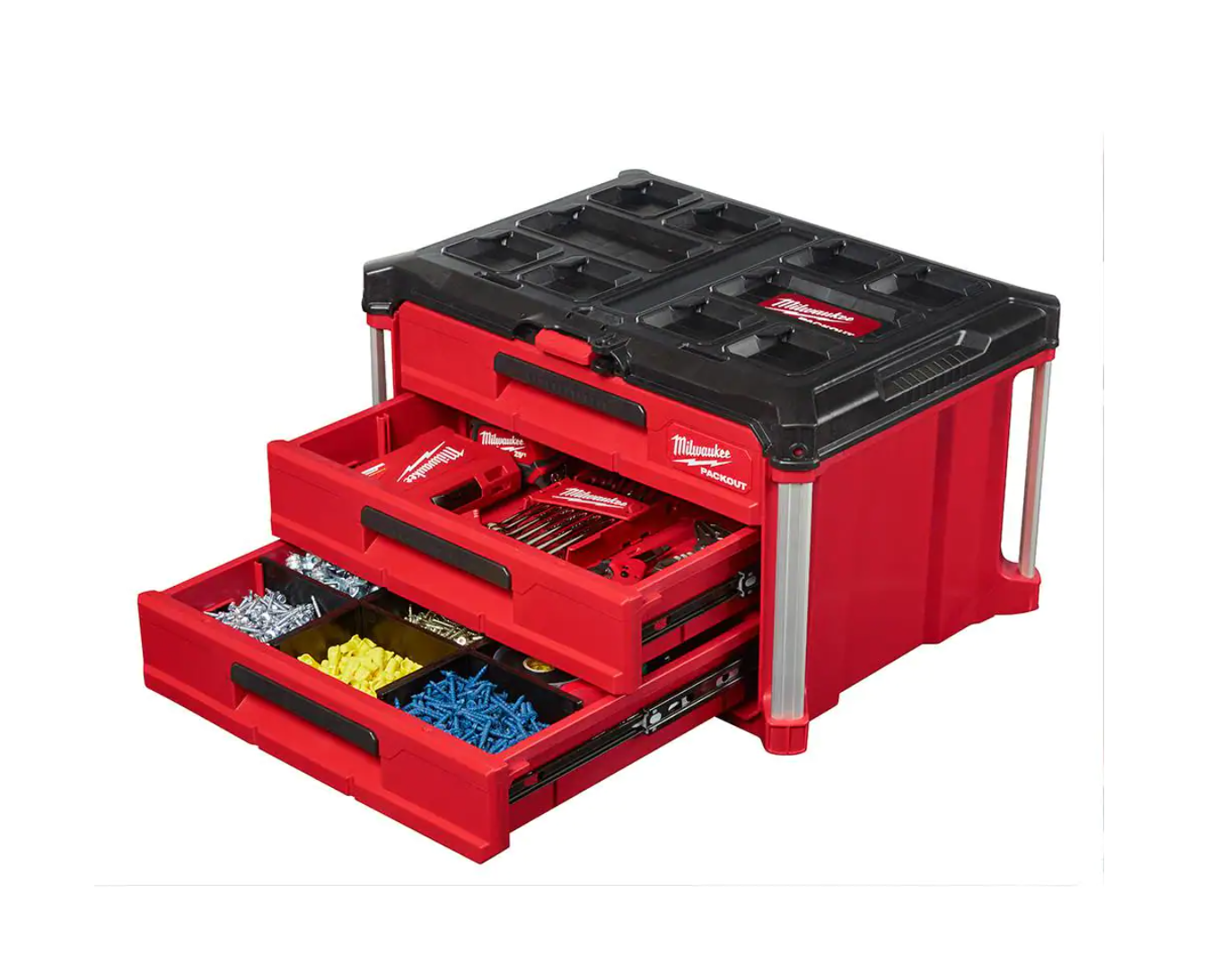 Milwaukee 48-22-8426-8443 PACKOUT 22 in. Rolling Tool Box and 22 in. 3-Drawer