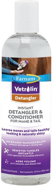 Farnam Vetrolin Concentrate Horse  Detangler and Conditioner， 12-oz bottle