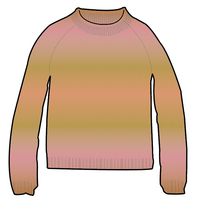 Mountainside Mock Neck Recycled Knitted Jumper - Apricot