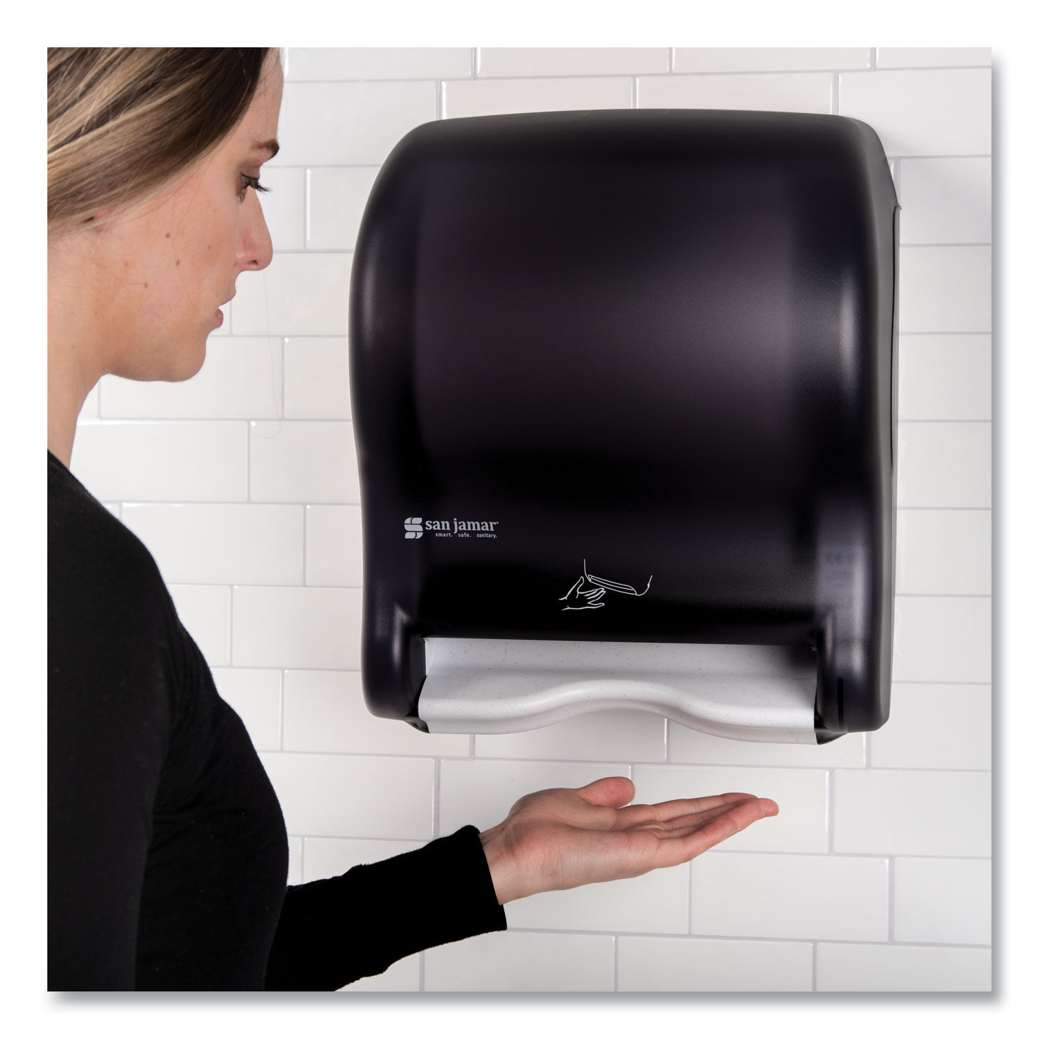 Smart Essence Electronic Roll Towel Dispenser by San Jamarandreg; SJMT8400TBK