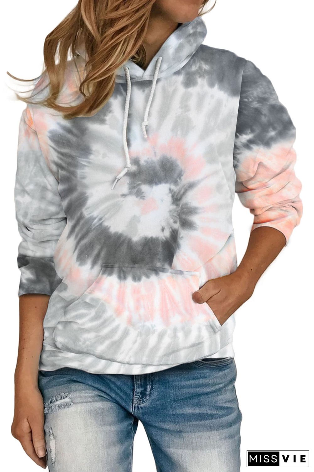 Tie Dye Pattern Hoodie