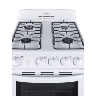 Summit Appliance 24 in. 2.9 cu. ft. Gas Range in White RG244WS