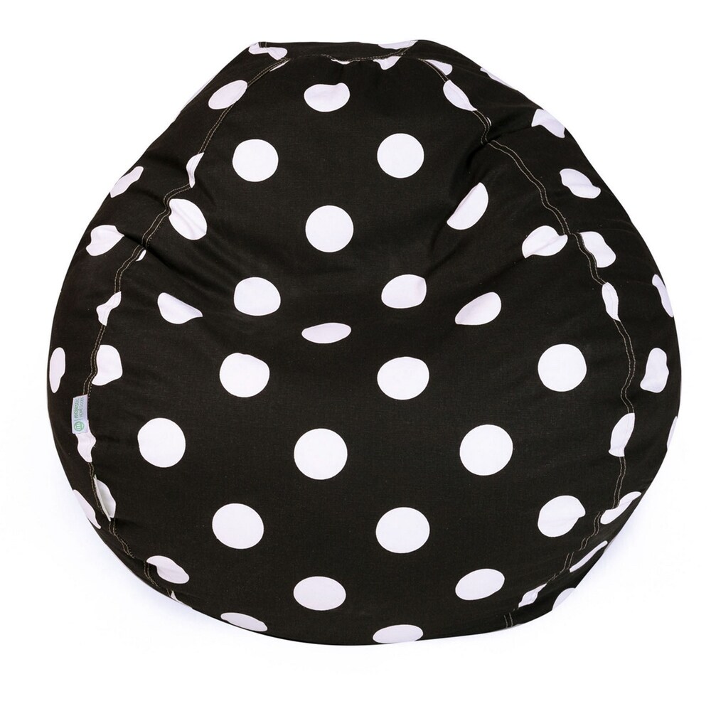 Majestic Home Goods Large Polka Dot Classic Bean Bag Chair Small/Large