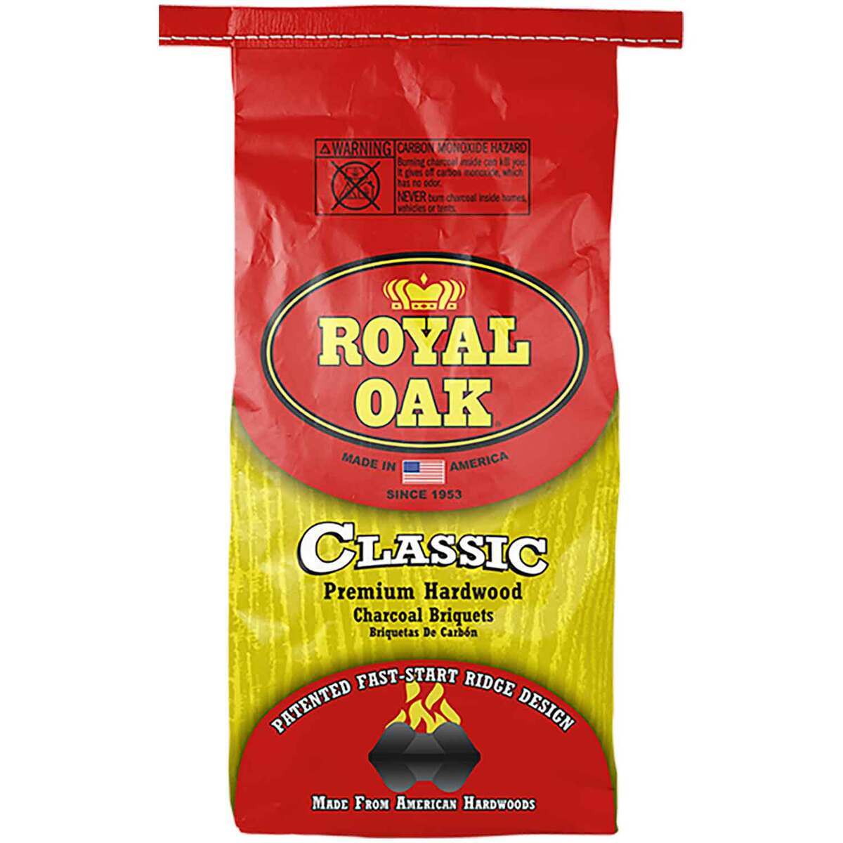 Royal Oak Classic Premium Hardwood Charcoal Briquet  Black